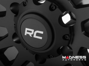 Ford Bronco Custom Wheels (1) - Rough Country - 87 Series - Black w/ Machined Ring - 17 x 8.5 / 6 x 5.5 / +0